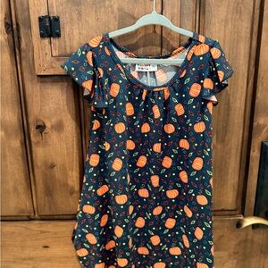 Dot Dot Smile| Playful Pumpkin Pattern Kids Dress